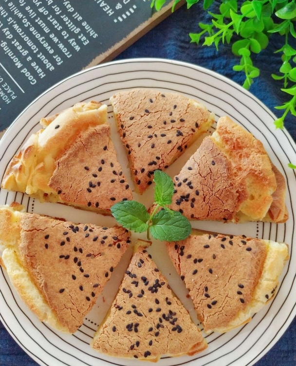 外酥裡糯！ 奶香烤糯米糕，是必不可少的一道甜點