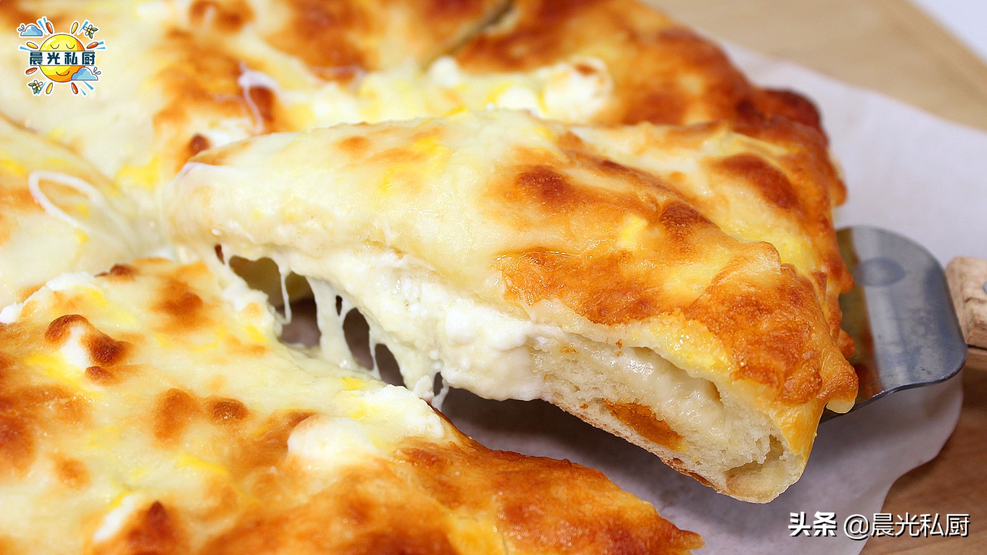 奶酪芝士早餐餅，每個週末都會做的簡易披薩，無需揉麵、一步到位