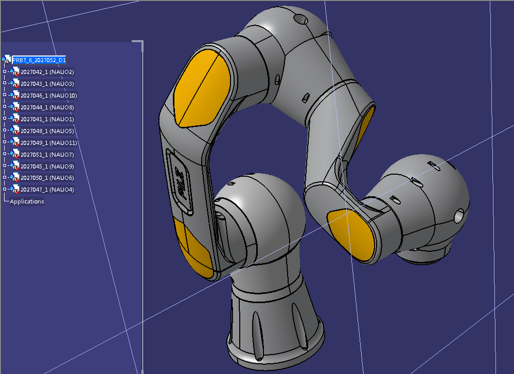 PILZ prbt 6kg机械臂造型3D图纸 STEP格式