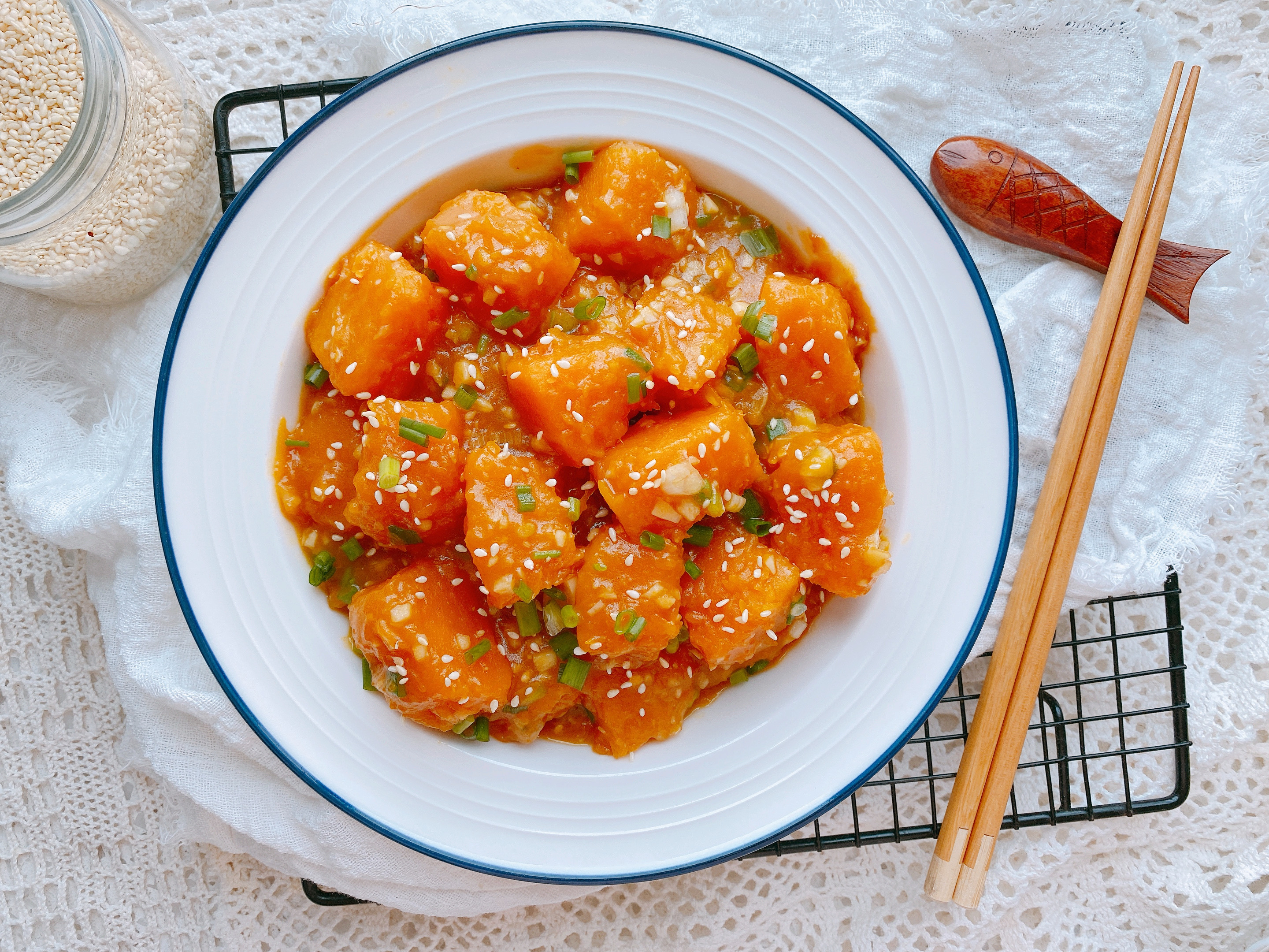 烧南瓜最好吃的做法，2个重点，粉糯香甜入味，比肉还好吃超下饭