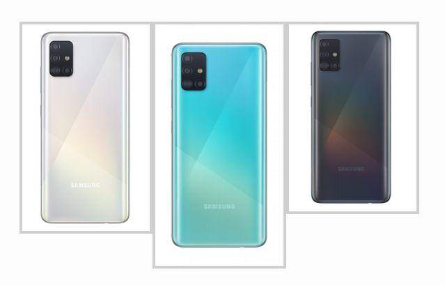 三星Galaxy A51公布 Note10相同打孔屏，后置摄像头四摄摄像镜头