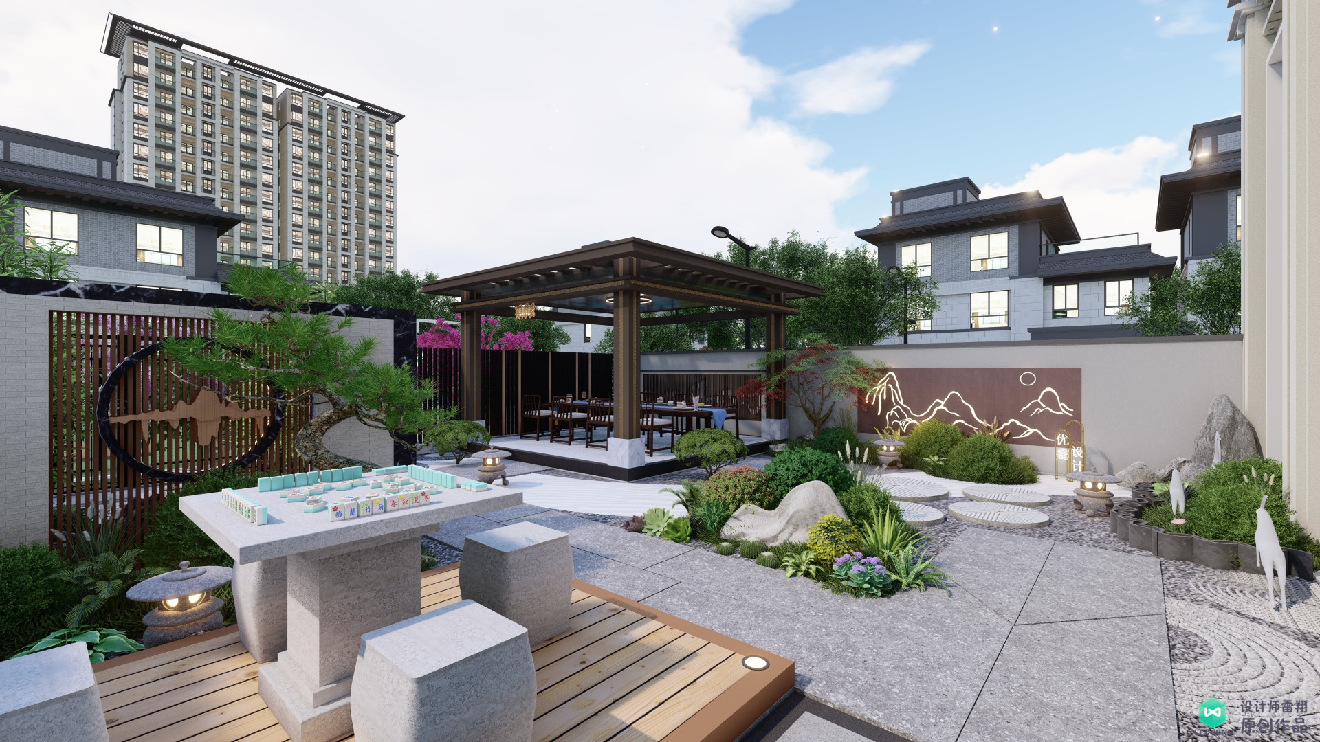 庭院花园别墅庭院陕西源景园林