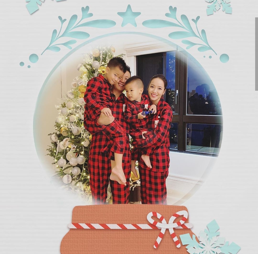 侯佩岑一家四口現身籃球場，夫妻倆對兒子照顧有加，幸福溫馨