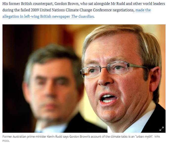 前英首相出書提舊事澳大利亞前總理陸克文否認和中國代表起衝突