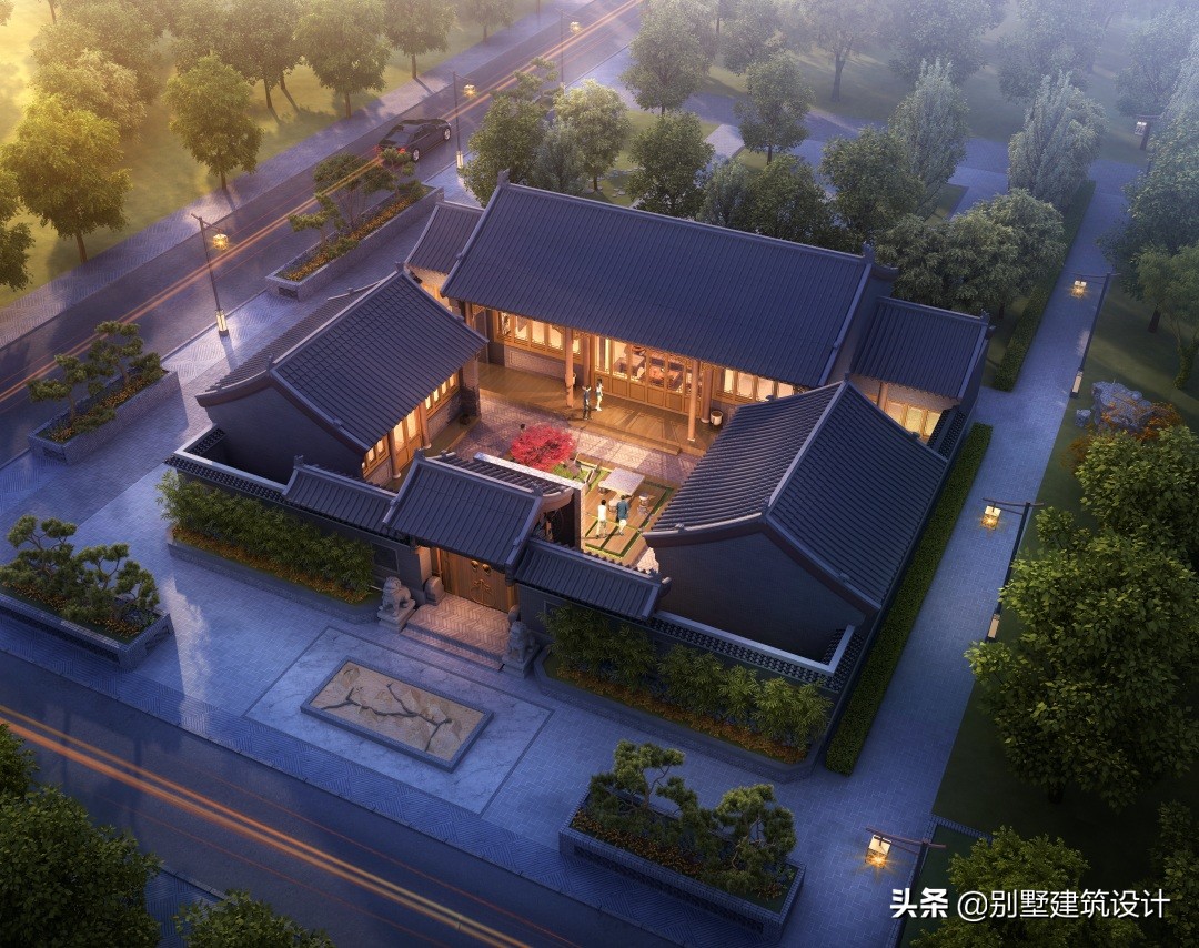 Traditional Chinese courtyard house on the first floor of Hunan iNEWS