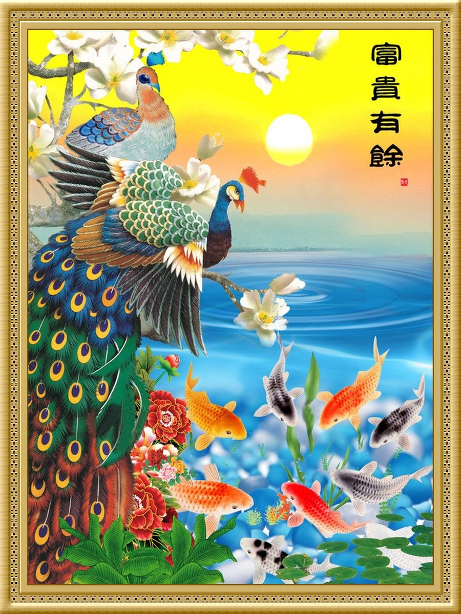 「转载」喜庆吉祥的富贵有余传统精品画欣赏