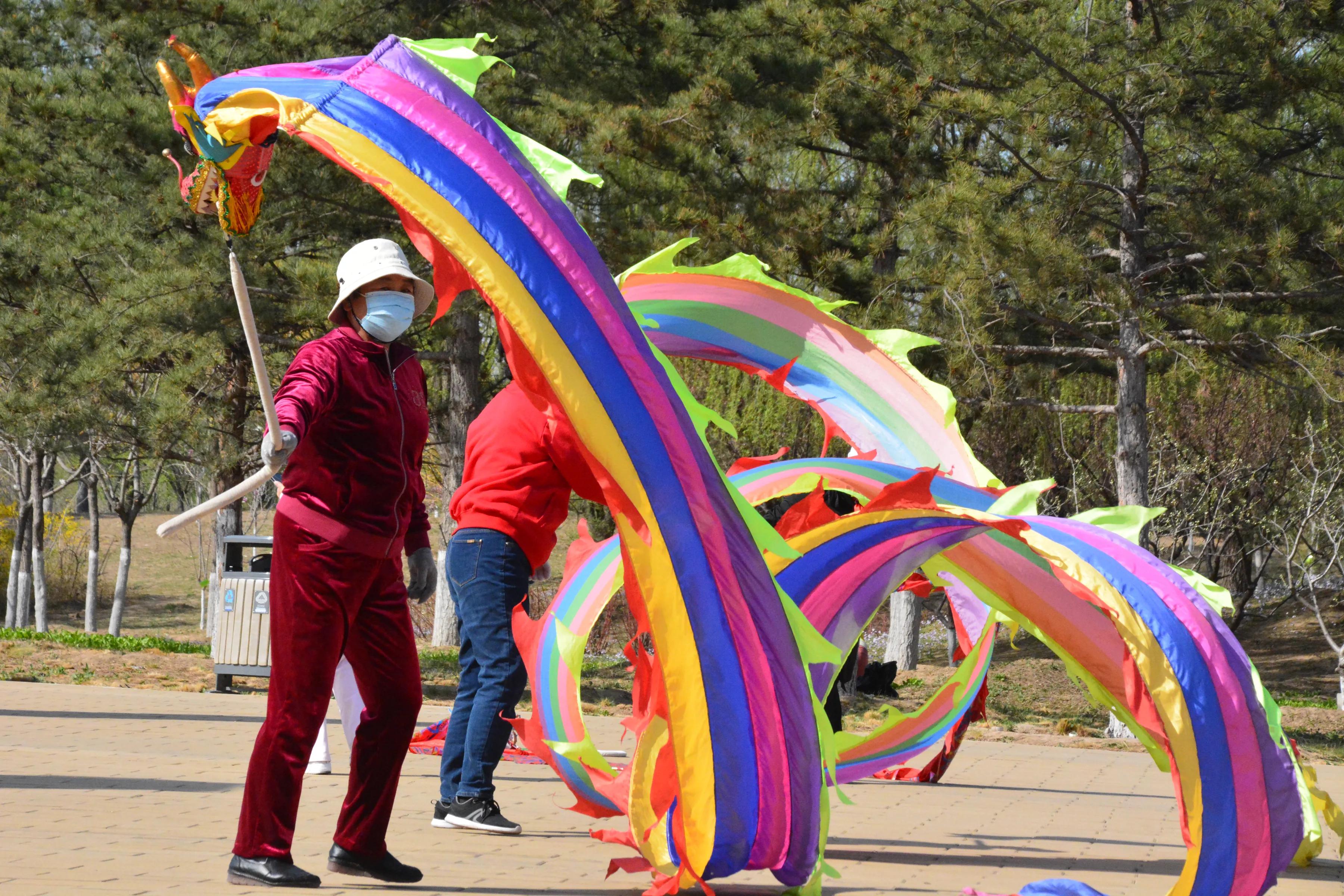 北京大兴区南海子公园迎来小长假第一天