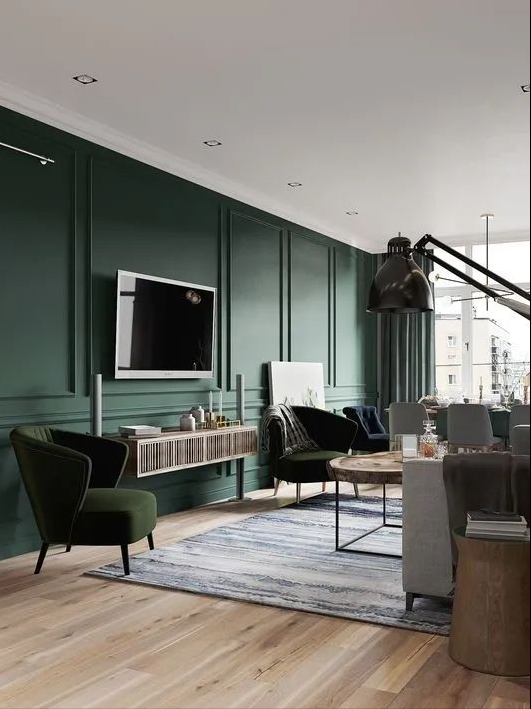 买了精装修房，直觉电视背景墙太单调，考虑岩板上墙提高装修档次