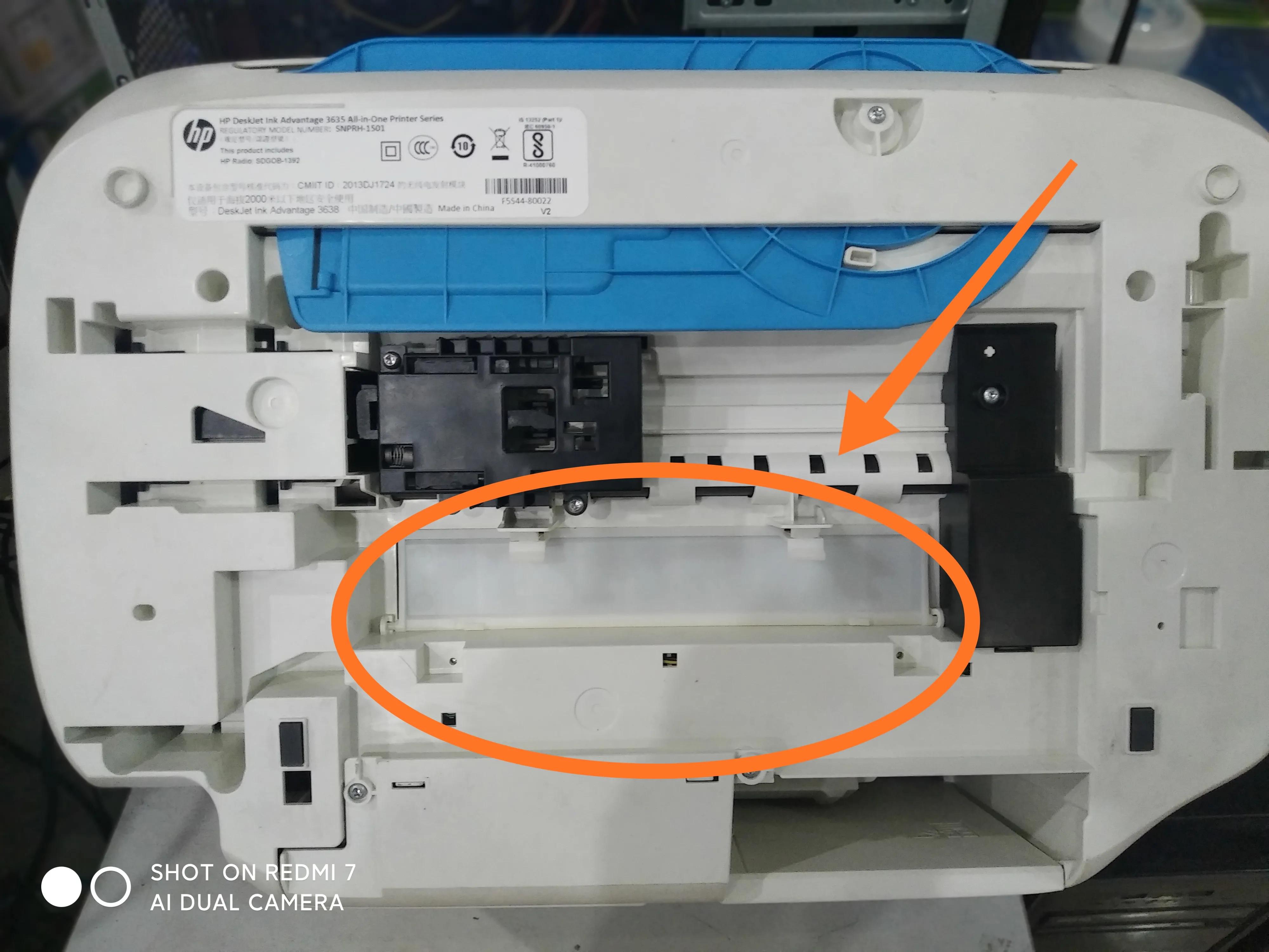 HP Deskjet lnk Advantage 3638 color printer allinone machine does not