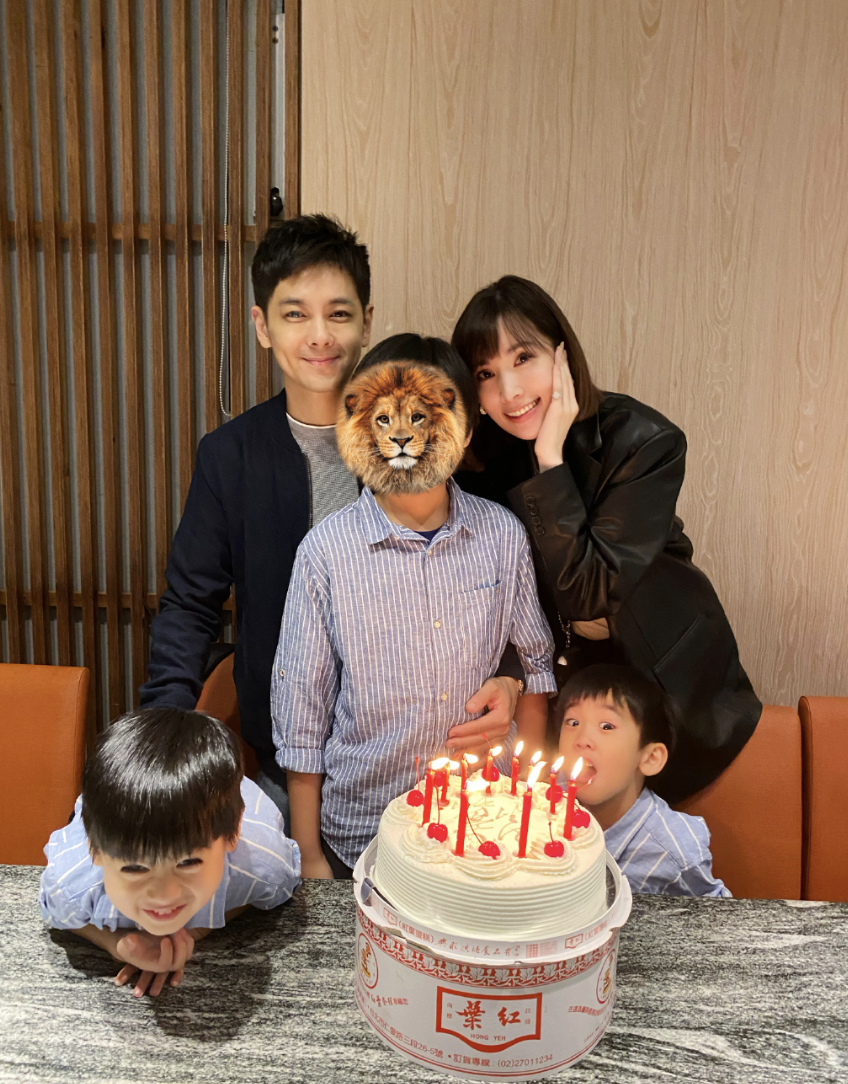 林志颖为12岁儿子庆生，Kimi身高直逼爸爸妈妈，父子同框像兄弟