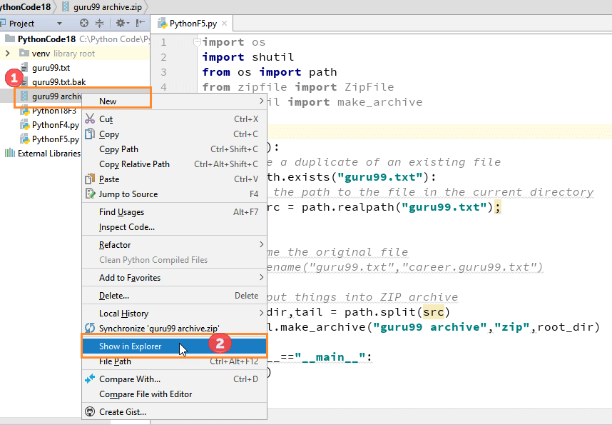 DAY5-step5 Python 示例说明 ZIP 压缩文件