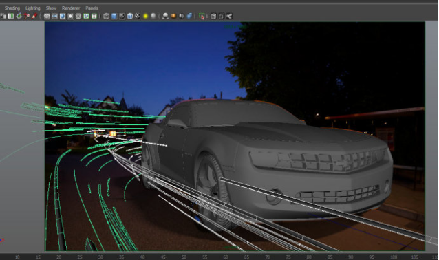 大神教你用Maya制作超炫酷跑车流光效果，相信我，会是你喜欢的