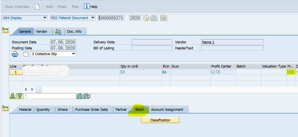 SAP MM 移动类型101与103+105组合混用？