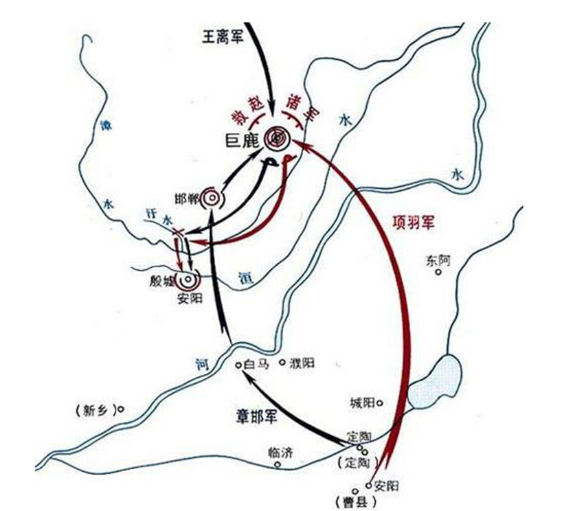 破釜沉舟，项羽凭借巨鹿之战以少胜多，直接一战成名啊