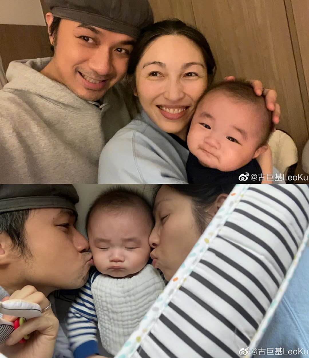 古巨基老婆高龄产子，母亲节当日罕晒全家照，
