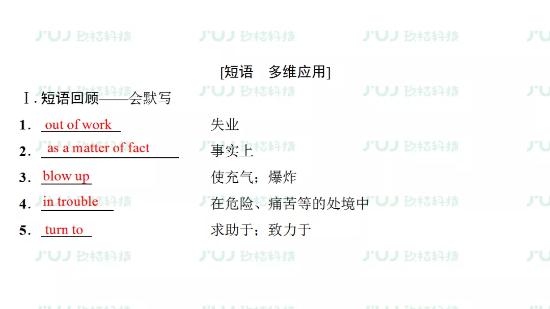 高中英语（人教版）同步预习复习必修一课前检测（unit 5）