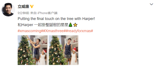 立威廉與女兒過聖誕，Harper穿公主裙戴聖誕帽，身高優越