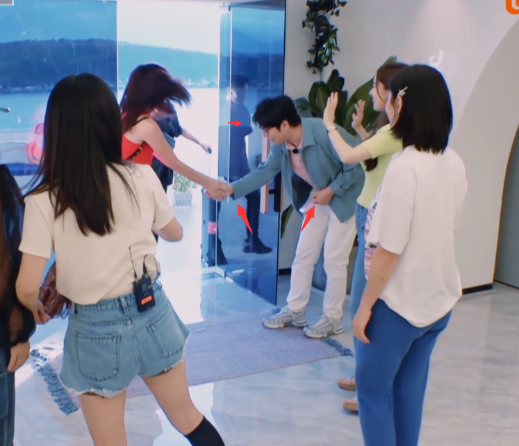 这就是艺术家修养，和蔡少芬握手时，郎朗这个动作太绅士