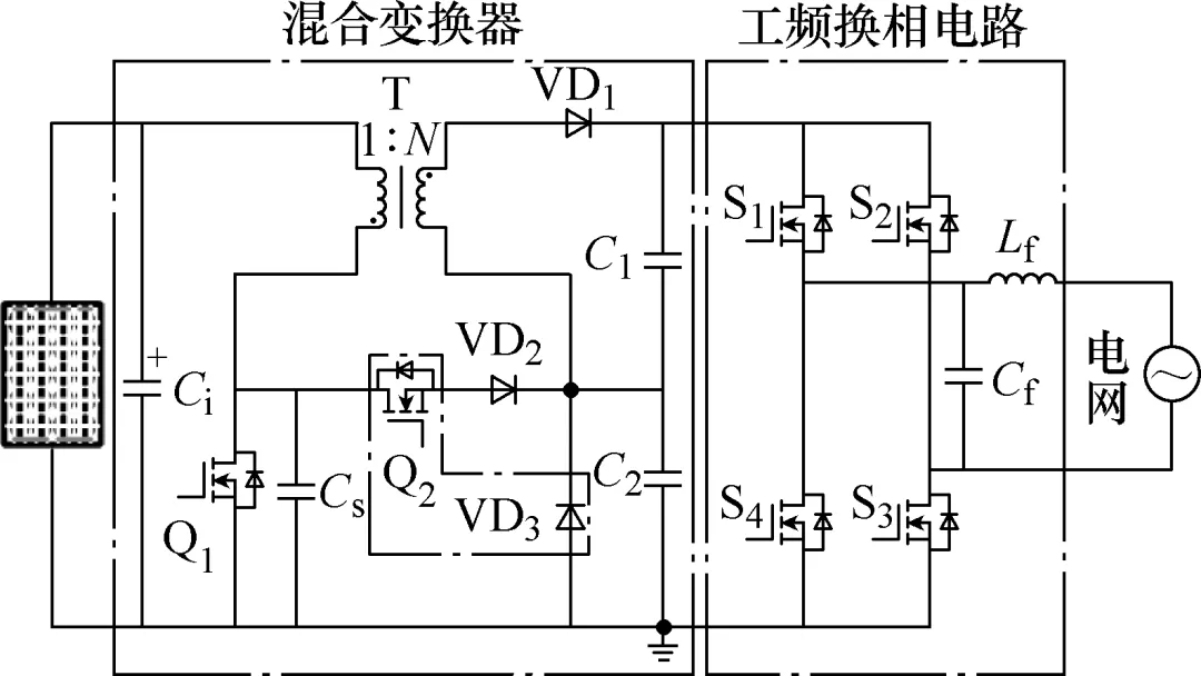 臨界模式混合光伏微型逆變器的特性分析