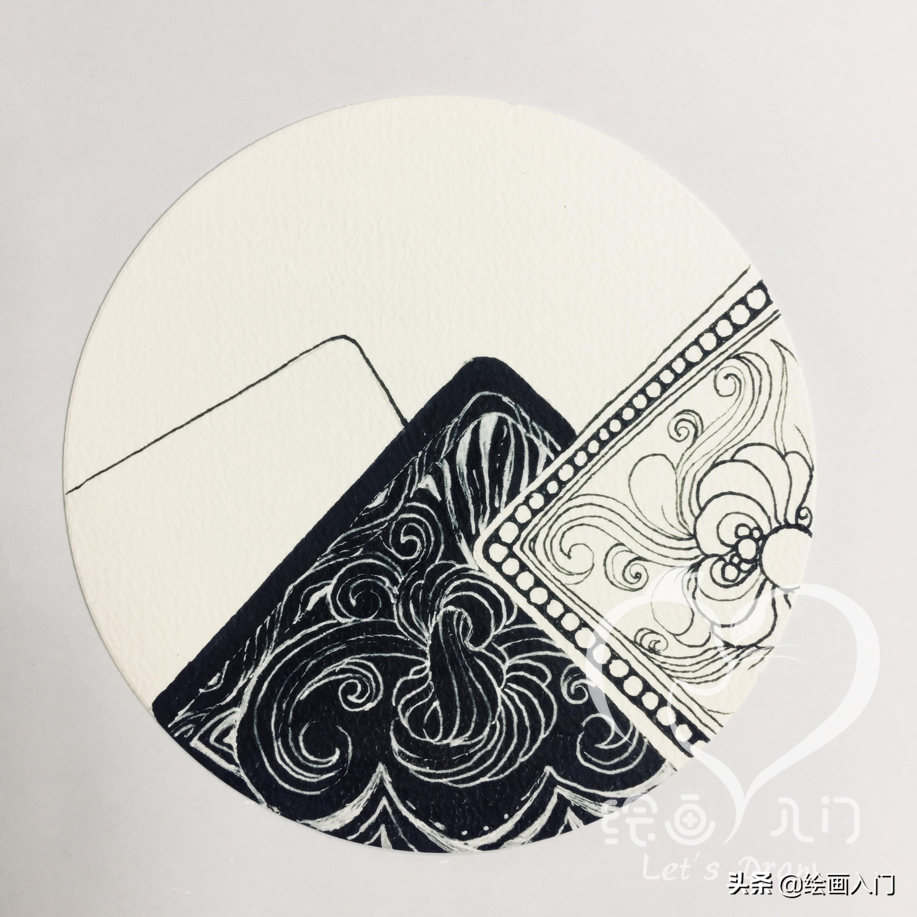 分解步骤│万物皆可画，禅绕画有无数种玩法等待你去探索