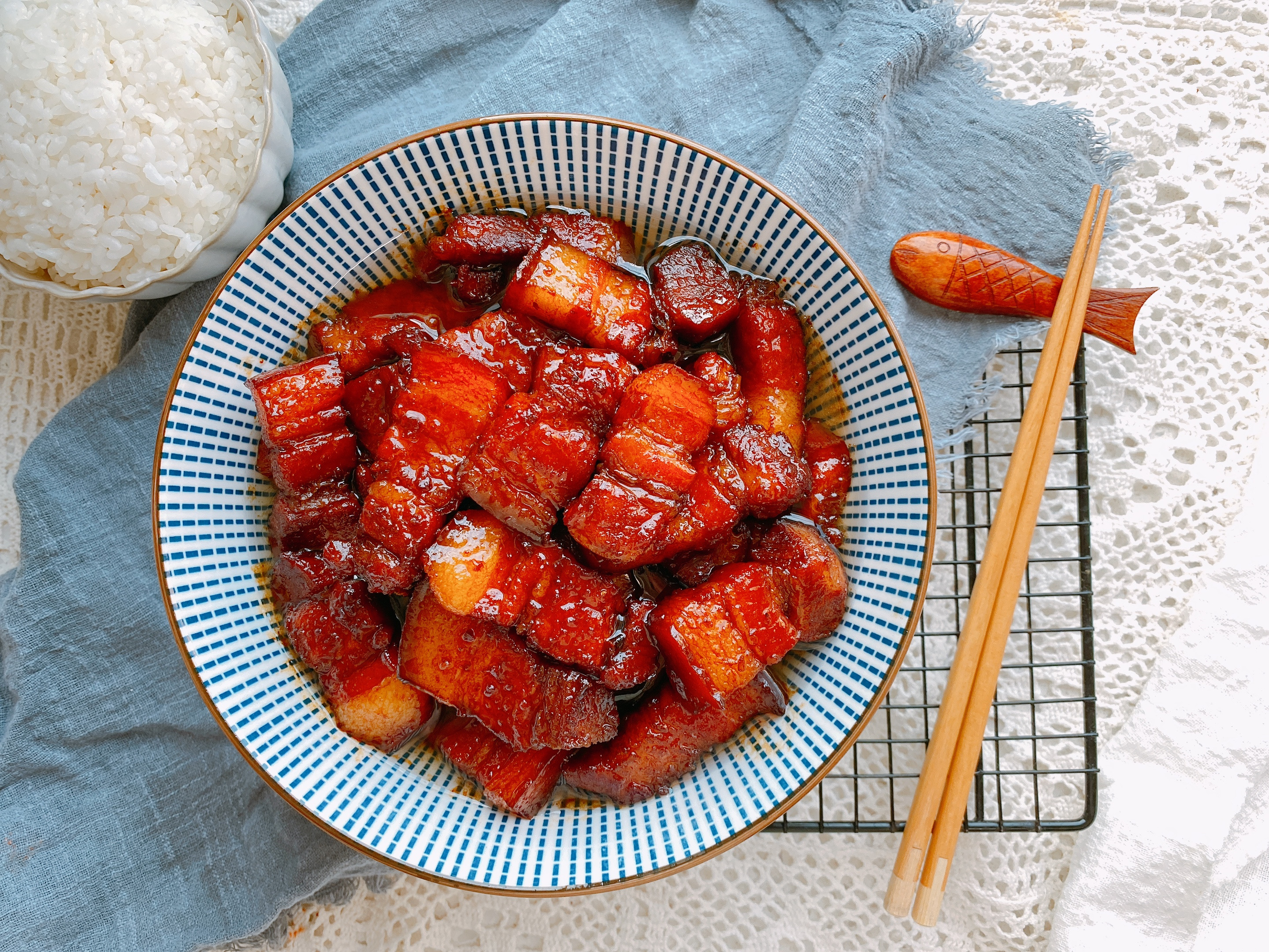 中秋宴客少不了的硬菜——红烧肉，几十年配方，色泽红润肥而不腻