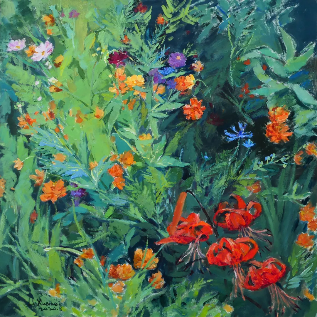 画册与天竺葵:2021李雪玫油画新作选-广州国际艺术博览会