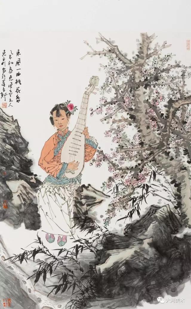 繁复瑰丽    古朴静雅——著名画家徐惠泉水墨重彩人物画独特的风格语式