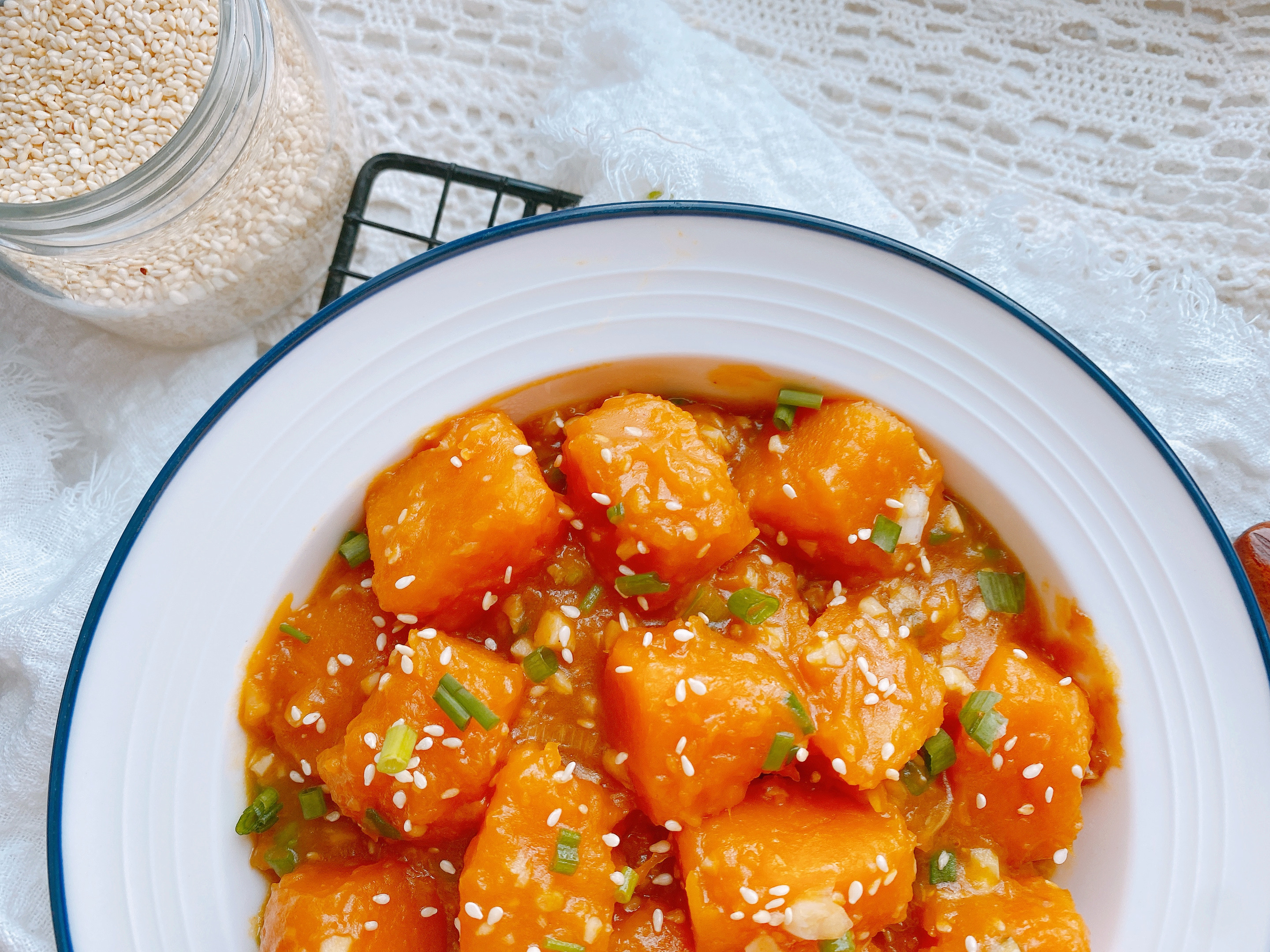 烧南瓜最好吃的做法，2个重点，粉糯香甜入味，比肉还好吃超下饭