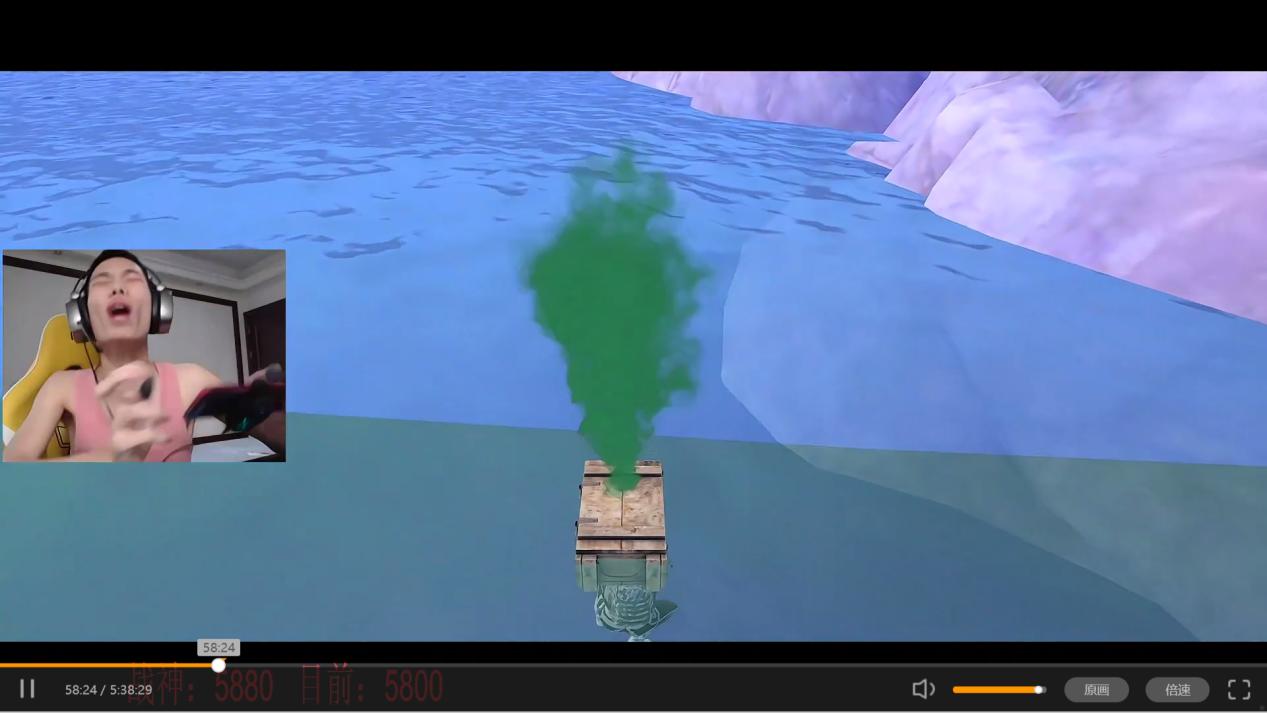 The shark's way to the point is blocked, and he has no choice but to