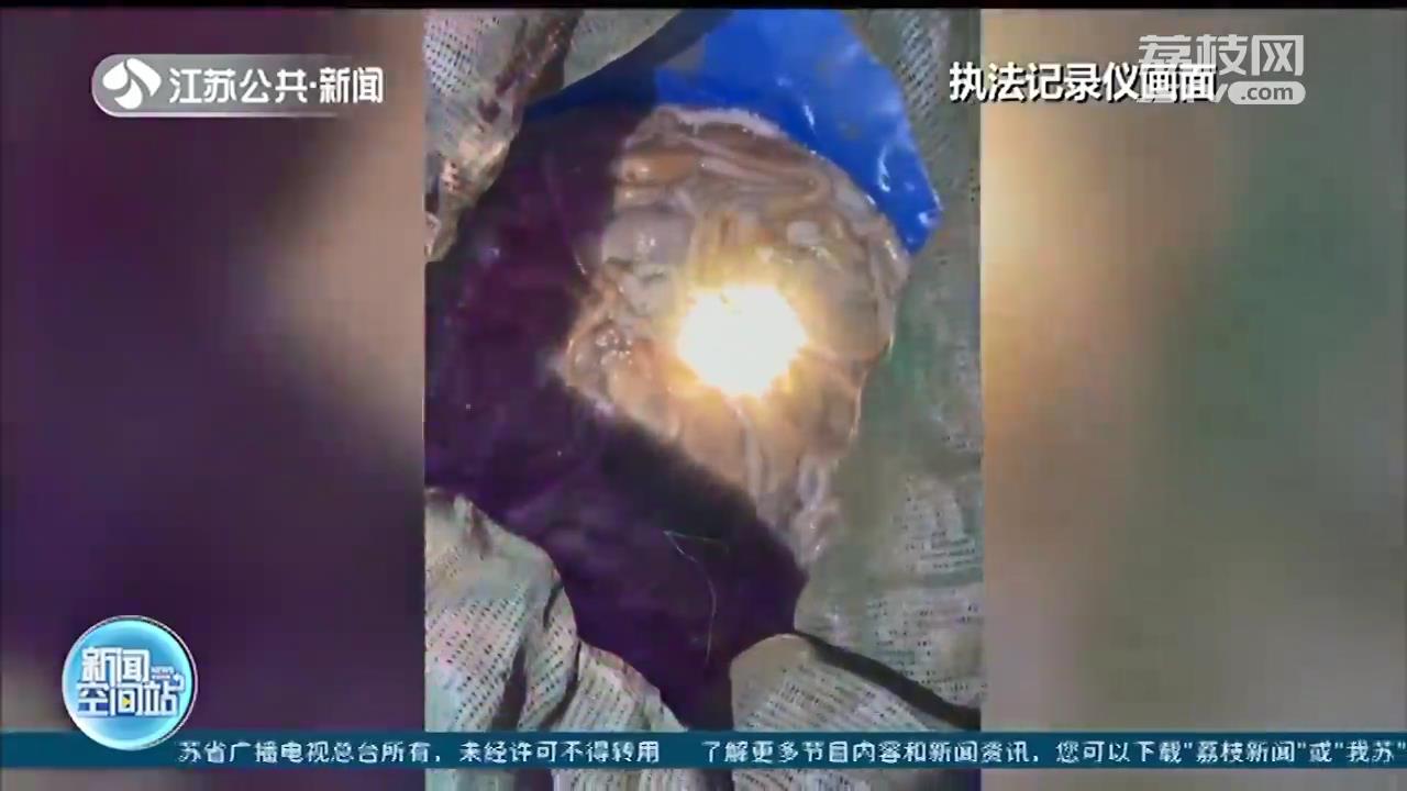 凌晨从外进入盐城滨海港内河航道 四名船员禁捕期非法捕捞被逮个正着
