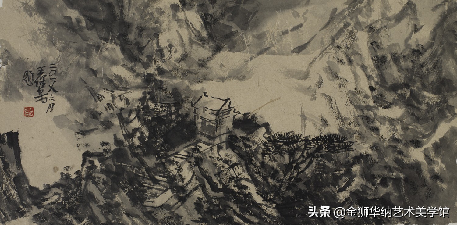 当代水墨名家王保安先生优秀作品（华山写生）赏析系列《四》