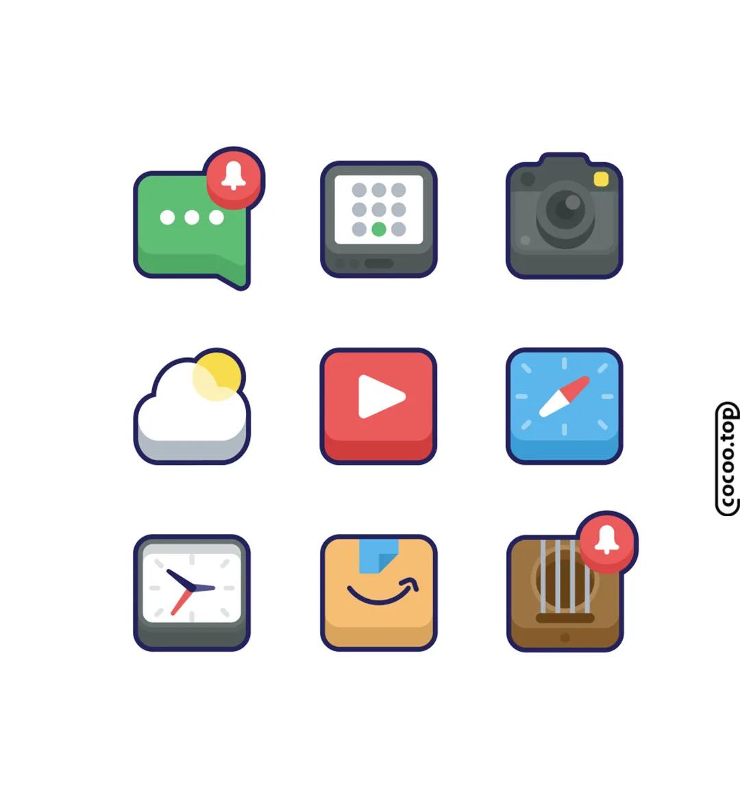 Interpretation!Imitated icon design style - iNEWS