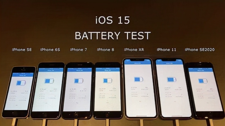 实测7款iPhone，运行iOS15RC版本，看看电池续航到底如何？