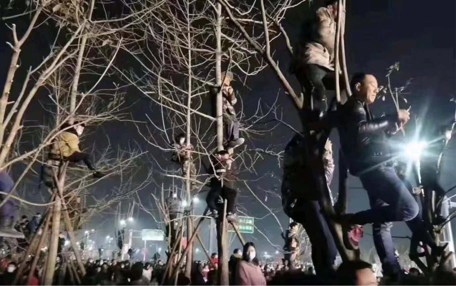 63岁潘长江现身小县城，场下座无虚席，观众为见其爬树太热情