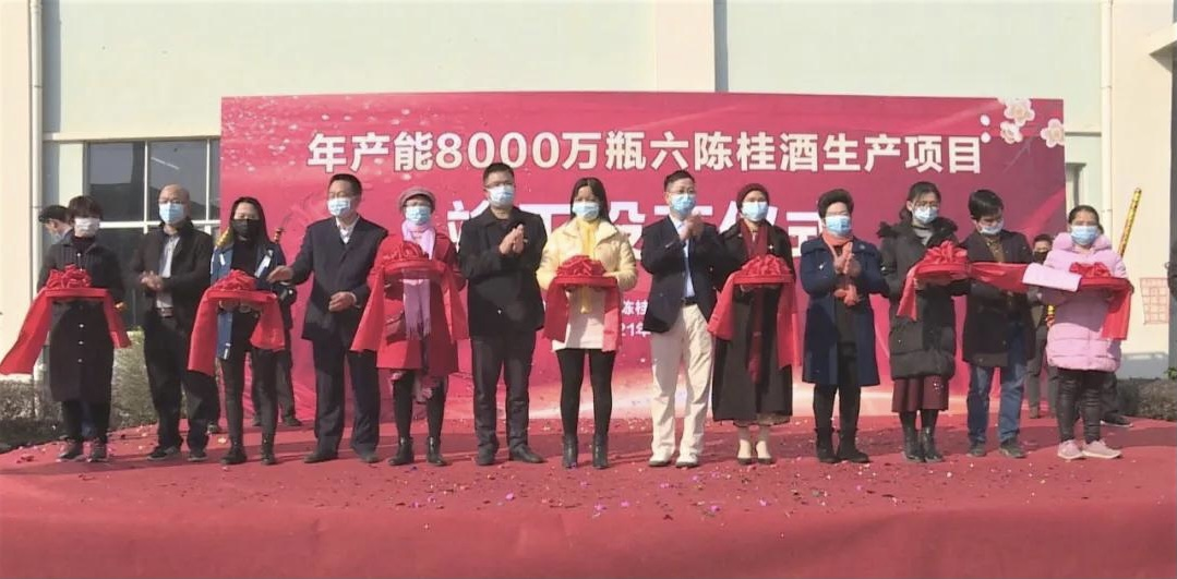 广西年产能8000万瓶六陈桂酒项目建成投产