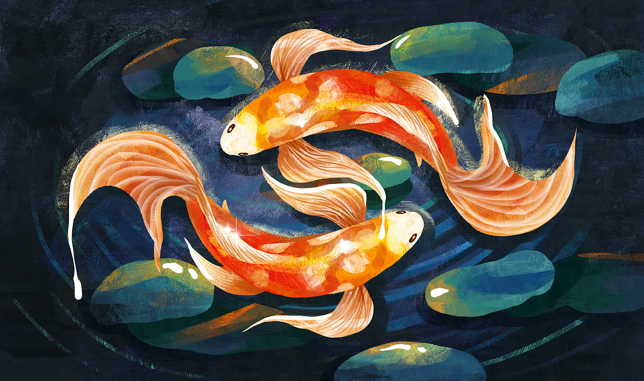 國潮風插畫 錦鯉系列 大白楠楠生活小常識 Mdeditor