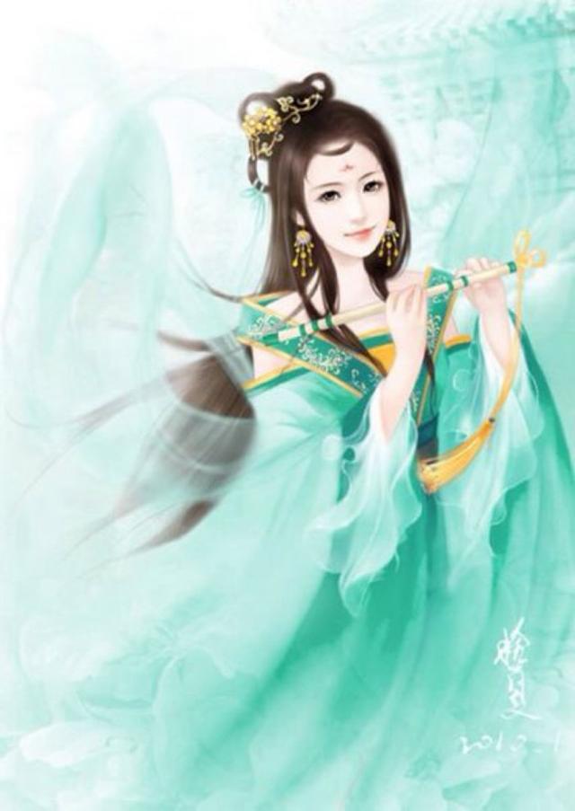 古风古韵的经典句子 若君为我赠玉簪，我便为君绾长发图片