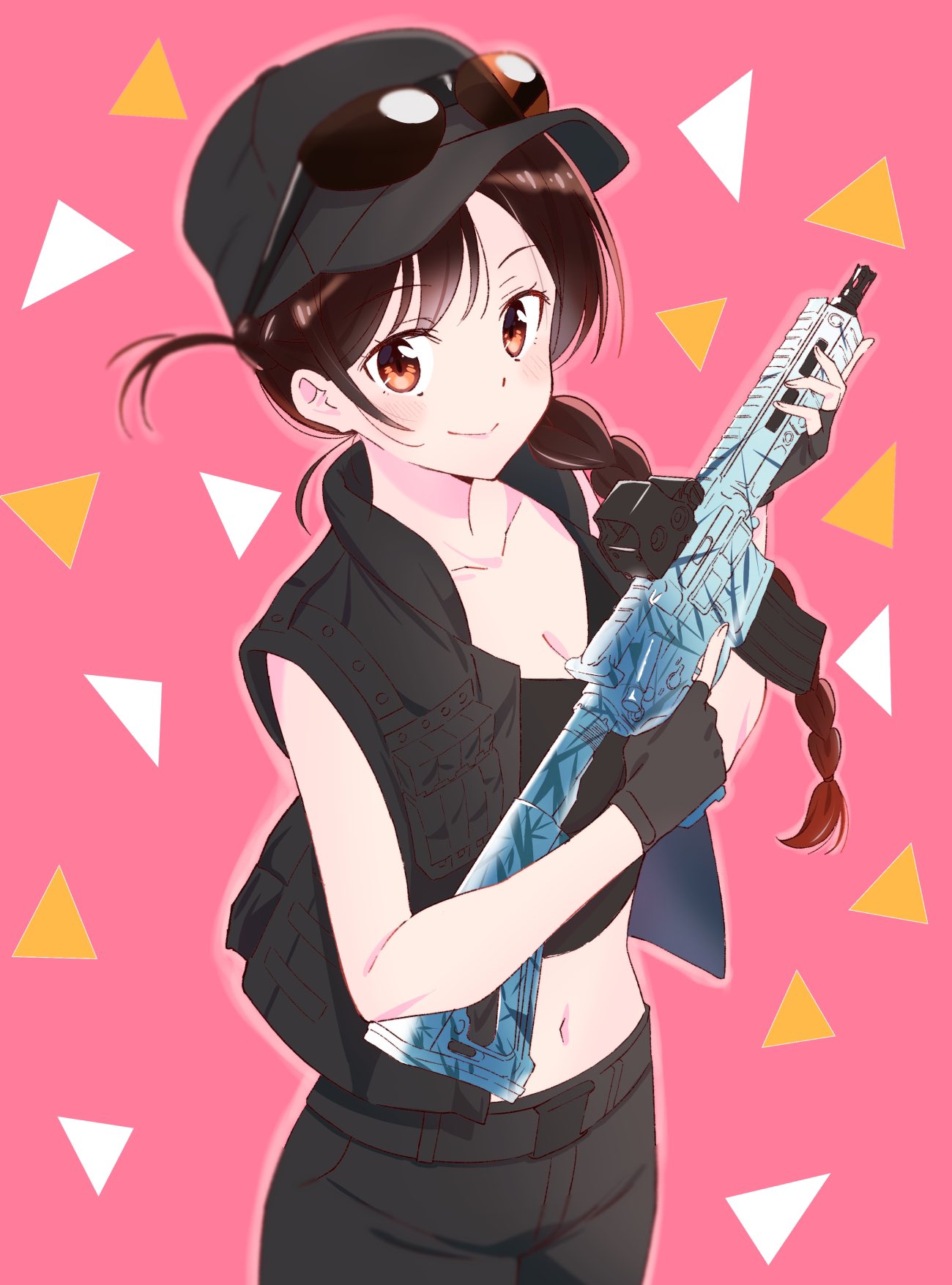 畫師把蕾姆畫成“戰術少女”，衝鋒槍比魔法好用多了