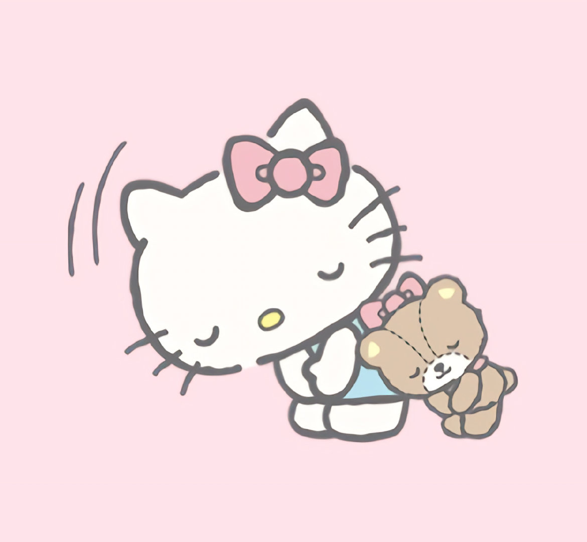 hello kitty图片唯美好看头像,凯蒂猫和小泰迪熊卡通头像图片