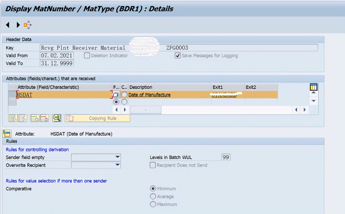 SAP Batch Derivation功能初探之一