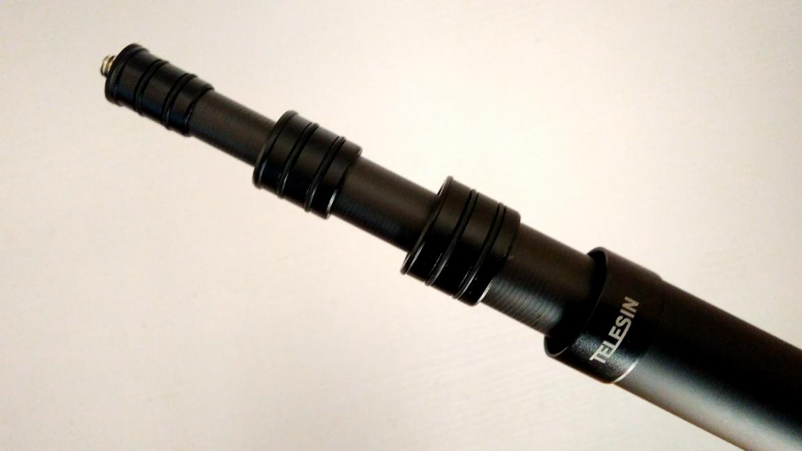 泰迅TELESIN 碳钎维3米自拍杆，拥有无人机的自拍视角