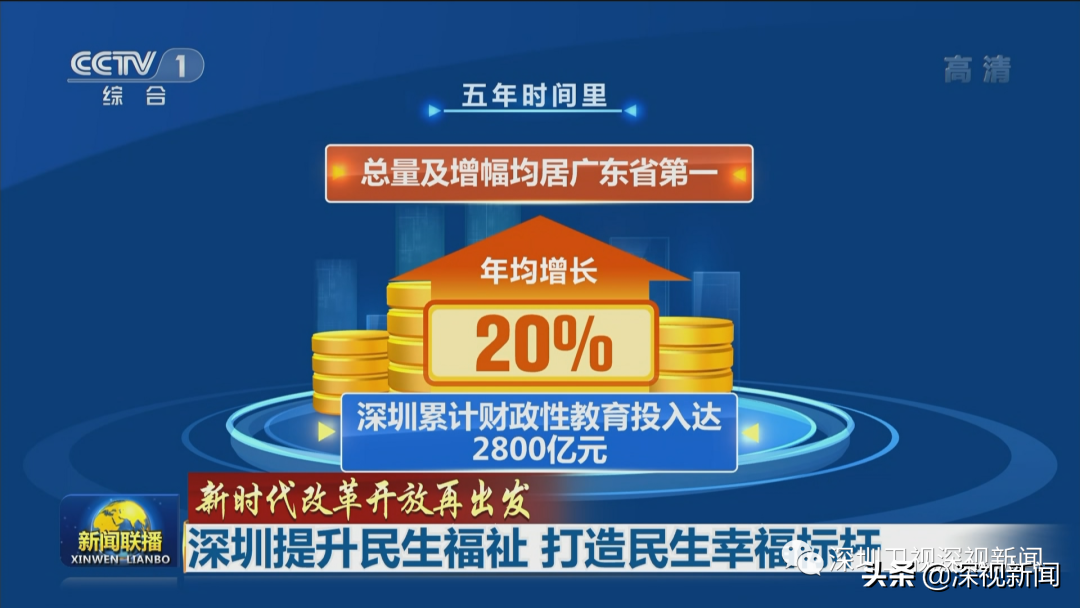 新闻联播：深圳提升民生福祉 打造民生幸福标杆