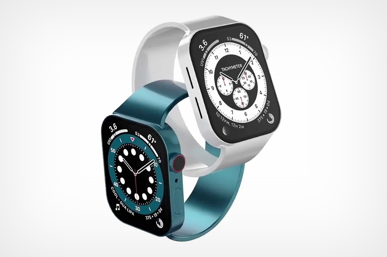 Apple Watch7系列外观大变样，方形表盘+诸多新功能，你期待吗？