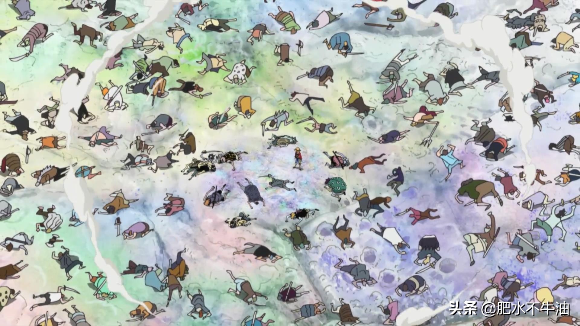 海贼王，金色的霸王色，火红色的流樱，每种霸