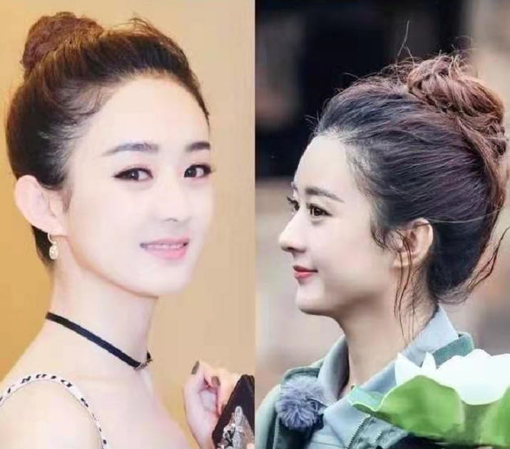 刘敏涛发型有些显头长，素颜现身机场穿羽绒服