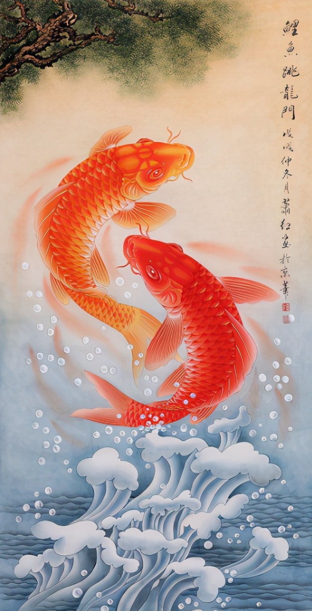 鲤鱼跃龙门，古诗词里的鲤鱼，看鲤鱼化龙-第15张图片-非凡网