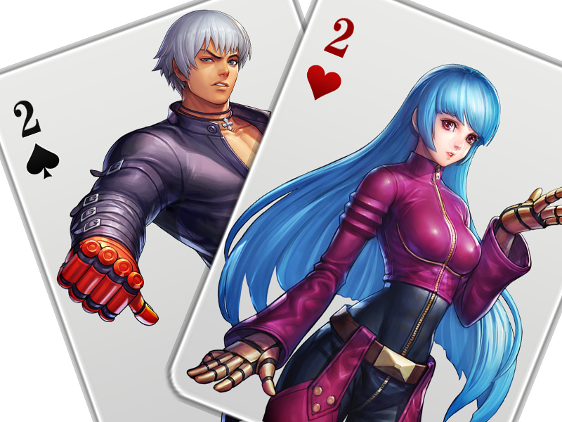 拳皇音巢篇角色做一副扑克京八做鬼谁有资格做2和k