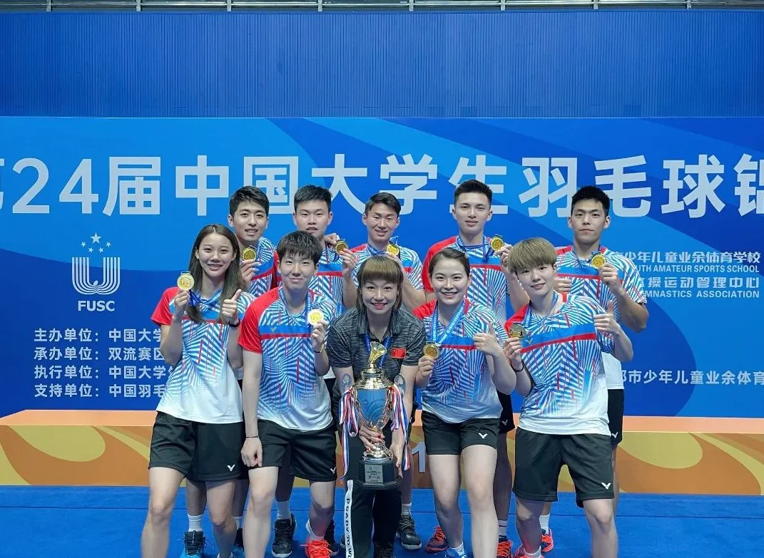 大羽赛2金1银1铜丨VICTOR助力中国地质大学队再创佳绩
