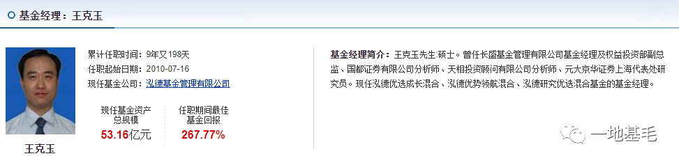 内敛的泓德基金 低调的王克玉