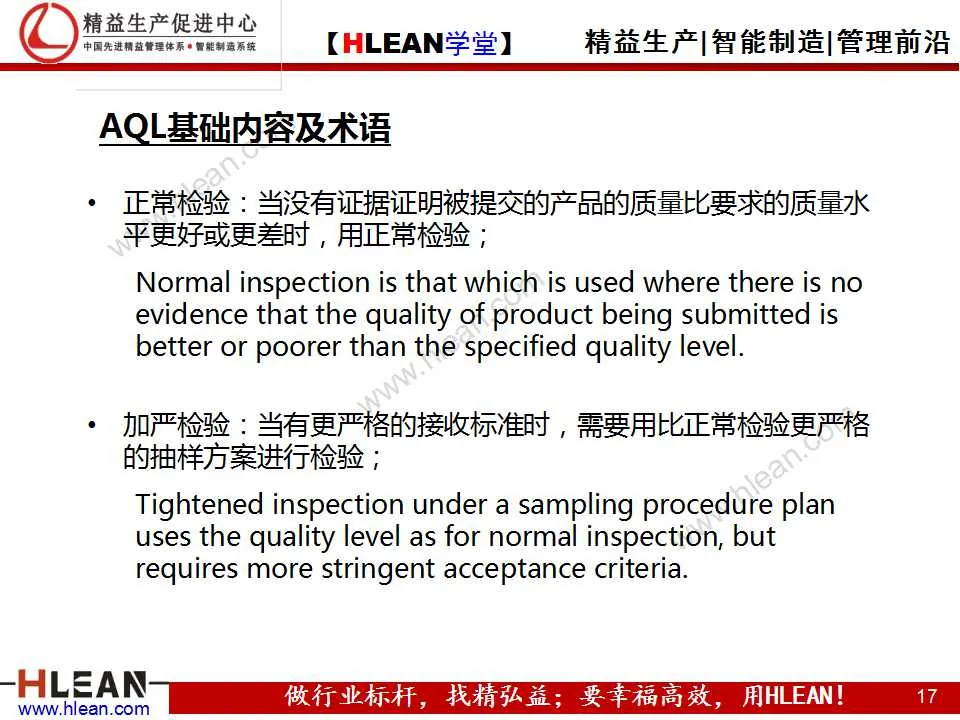 「精益学堂」可接受的质量水平（AQL）及抽样检查